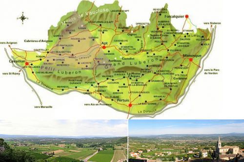 The golden triangle in Luberon